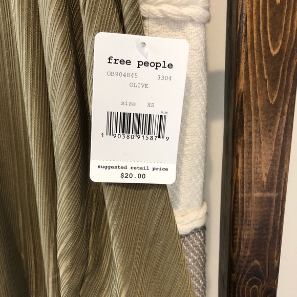 NWT olive green free people easy tank - Picture 3 of 5